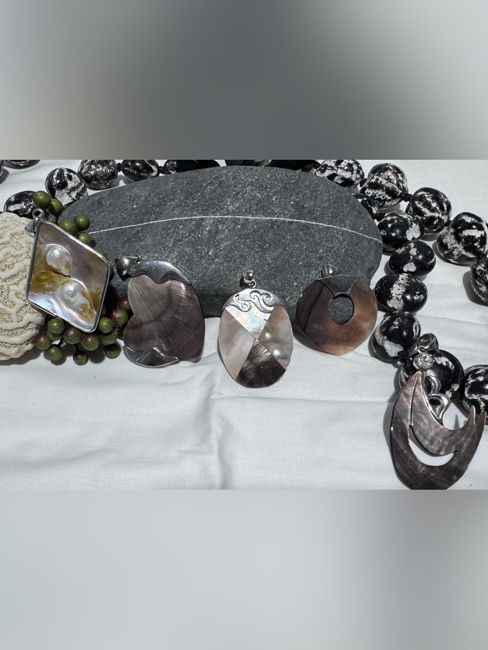 Set of Mother of Pearl Pendants